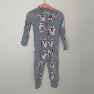 2T pajamas Frosty the snowman Hanna Anderson